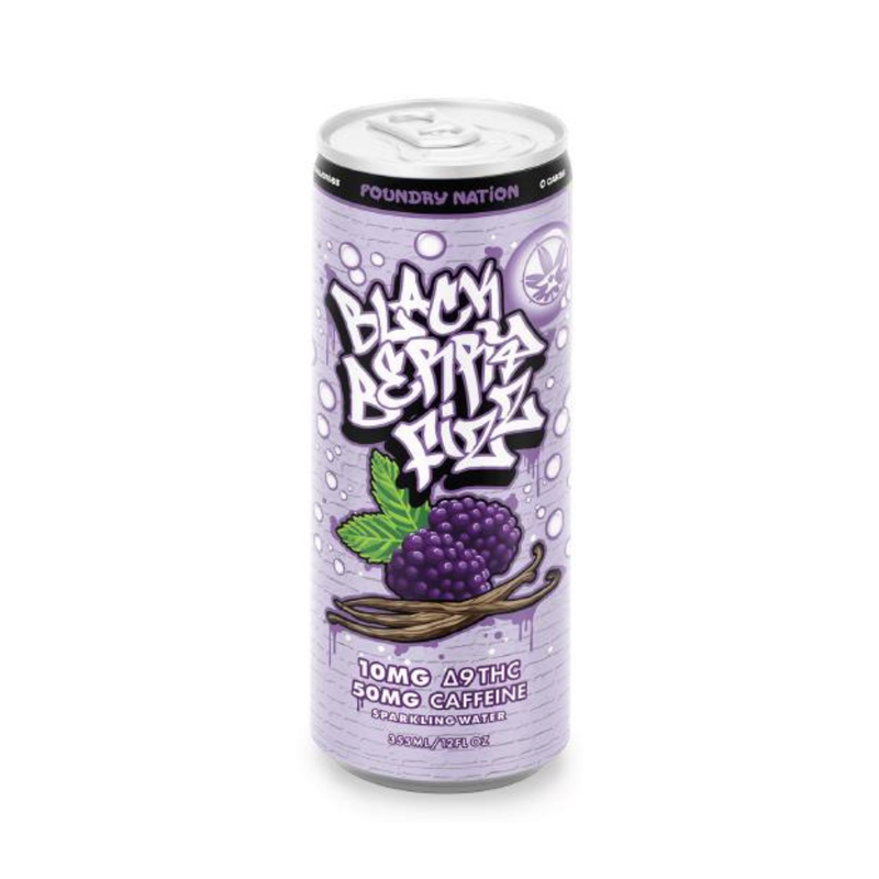 Blackberry Fizz - Caffeinated THC Sparkling- 10MG THC/50 MG CAFFEINE