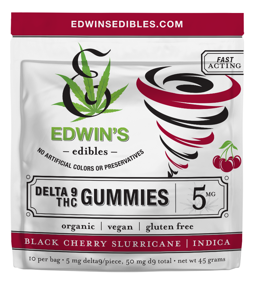 Black Cherry Slurricane | Indica | 5mg Delta 9 THC Fast Acting Gummies