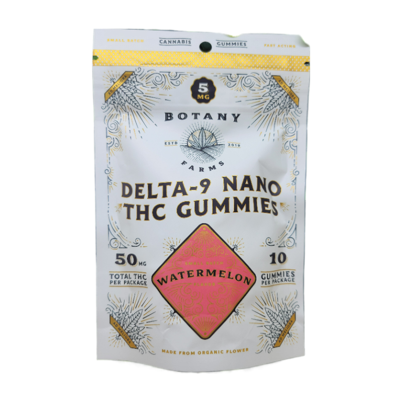 5MG NANO THC VEGAN GUMMIES | FAST ACTING | WATERMELON