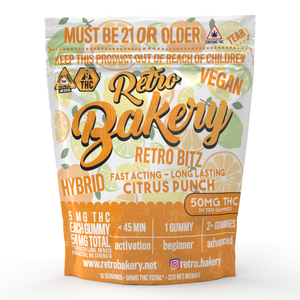 Retro Bakery | Fast Acting Nano 5mg THC Gummies | Citrus Punch Bitz