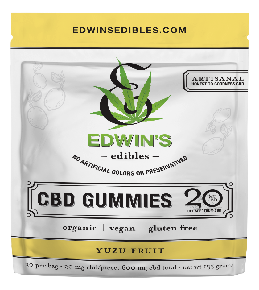 Edwin's Edibles - Premium Vegan CBD Gummies 600mg Total (Multiple Flavors)