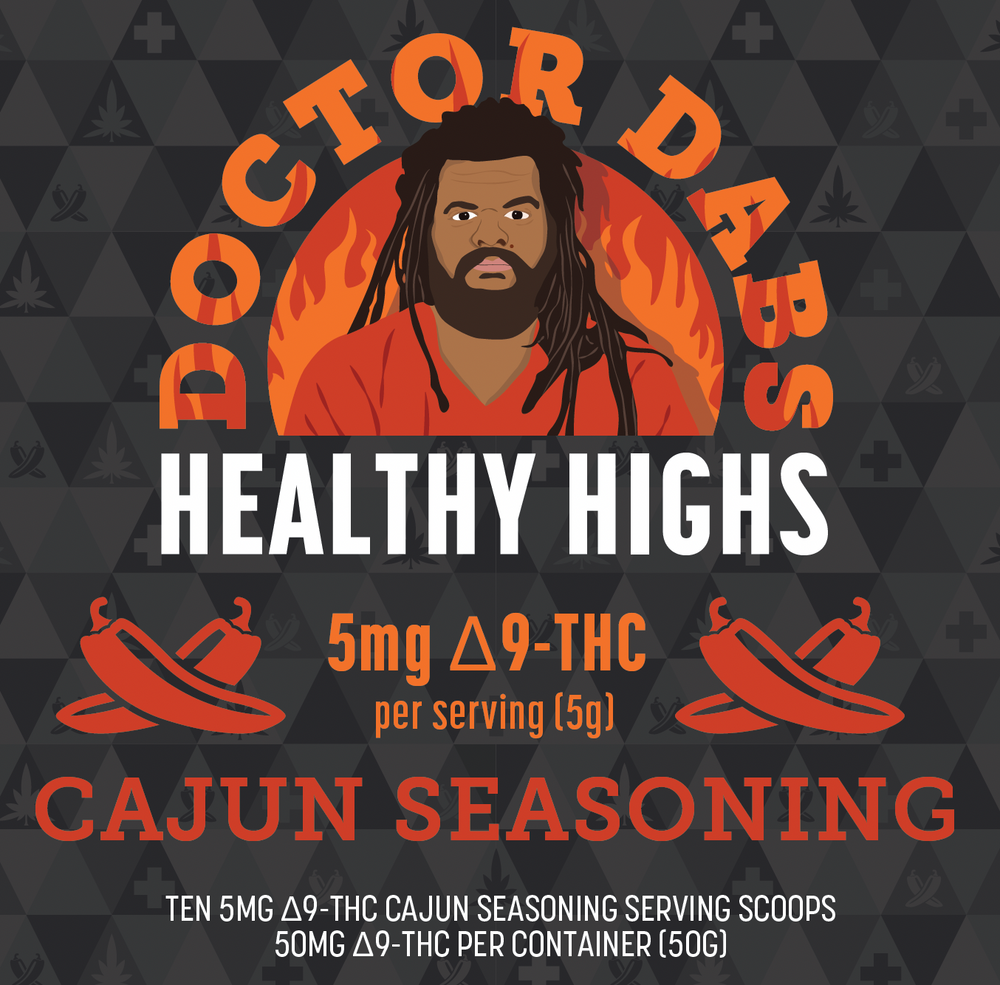 DOCTOR DABS Cajun Seasoning | 50mg THC | THC Infused Seasoning