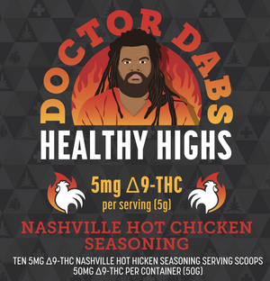 DOCTOR DABS Nashville Hot Chicken Seasoning | 50mg THC | THC Infused Seasoning