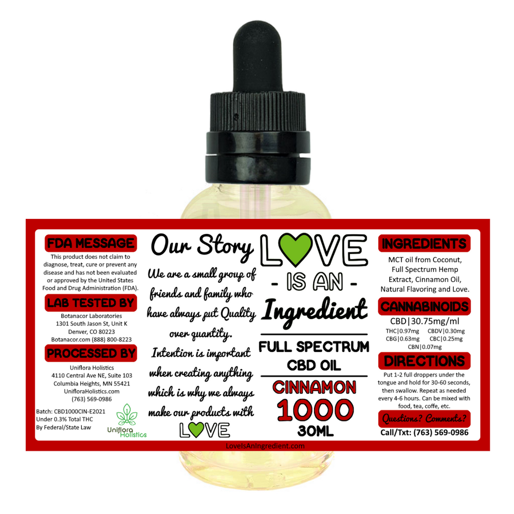 Full Spectrum CBD Oil - 1000mg (Multiple Flavors)