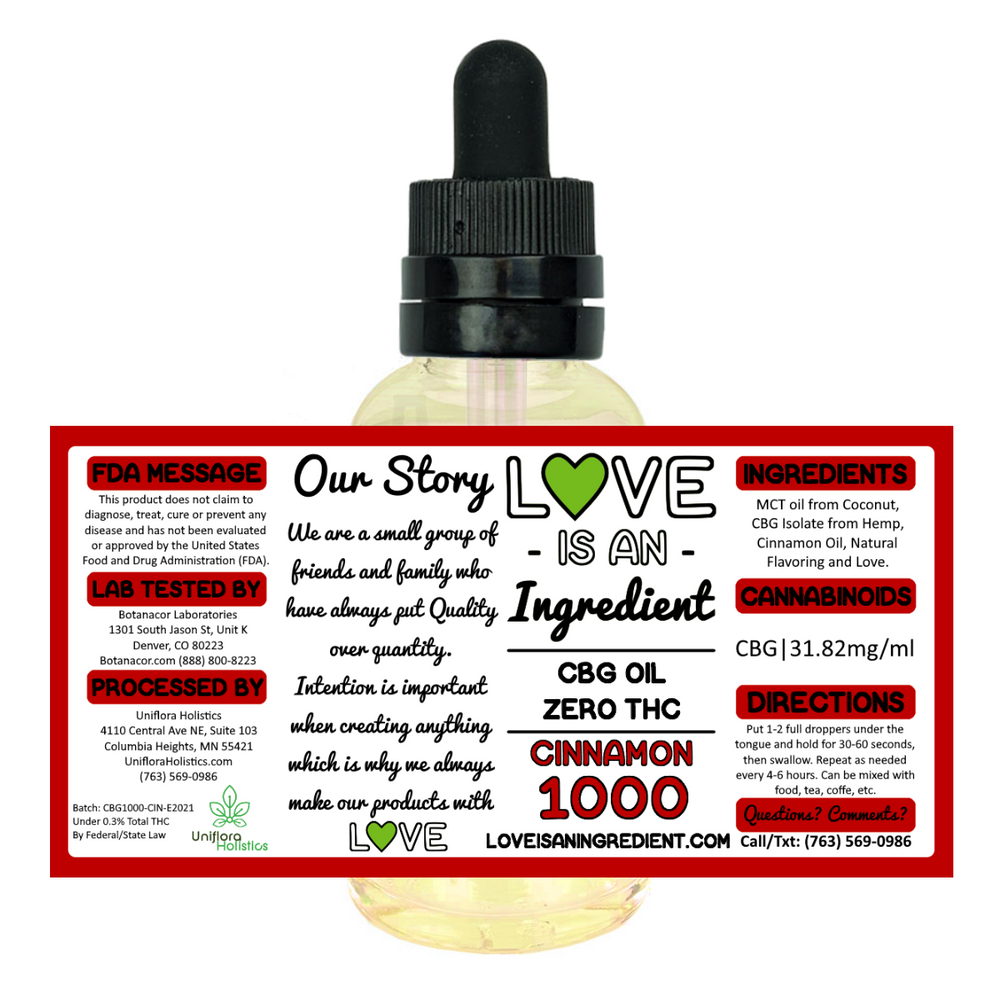 Pure CBG Oil - 1000mg (Multiple Flavors)