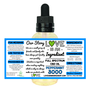 Full Spectrum CBD Oil - 3000mg (Multiple Flavors)
